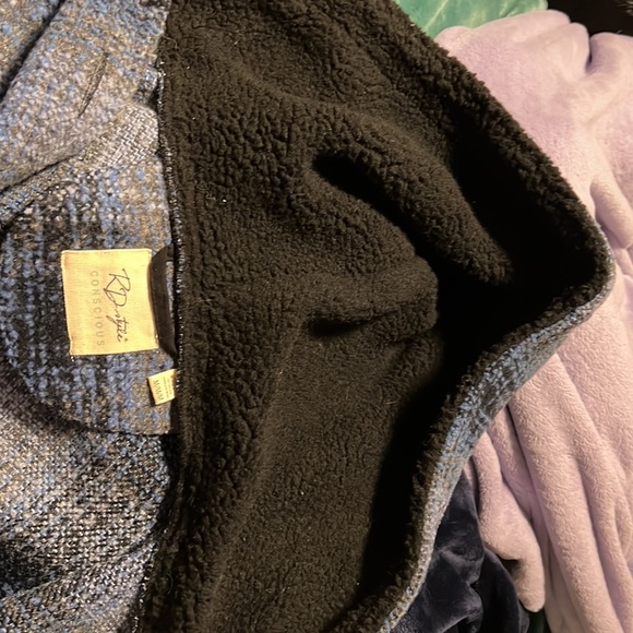 RD style shacket with hood, denim colour - Picture 4 of 6